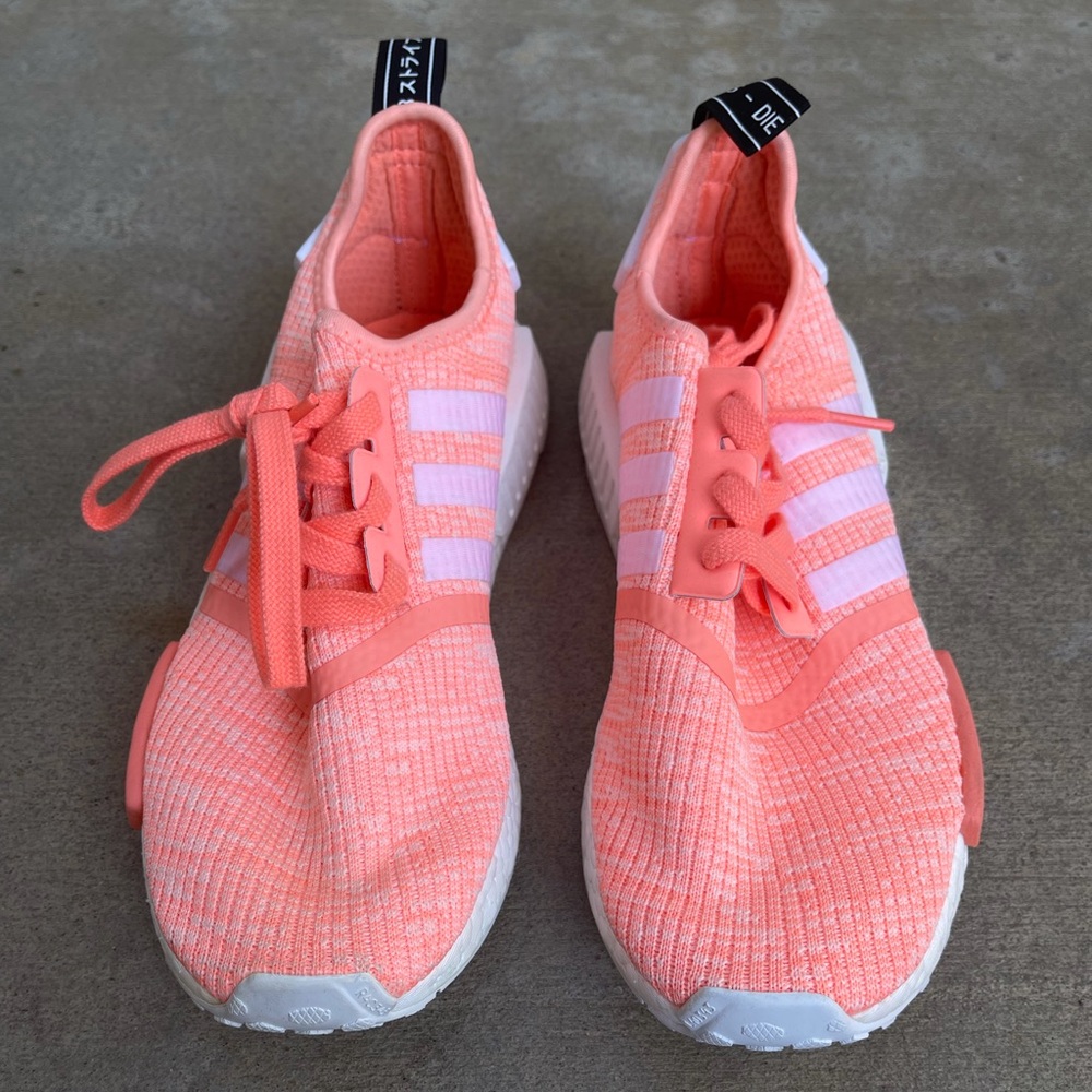 Adidas Shoes | Adidas Nmd R1 Neon Peach Sneakers Size Us 7.5